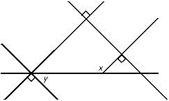 The diagram shows five intersecting lines