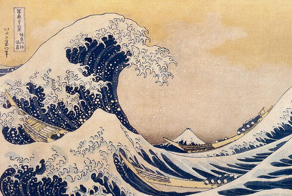 The Great Wave off Kanagawa, by Katsushika Hokusai.
