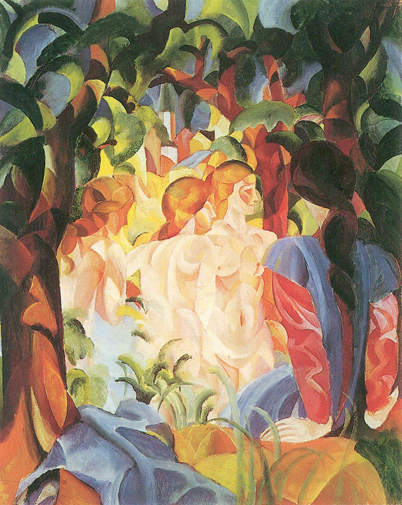 A painting by August Macke.