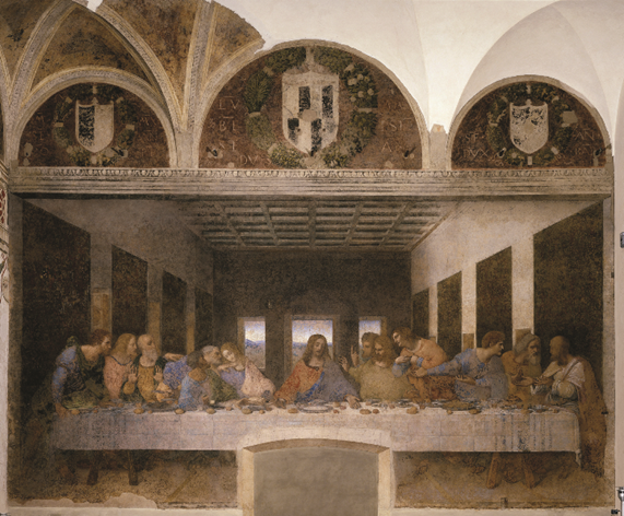 Last Supper, by Leonardo da Vinci.
